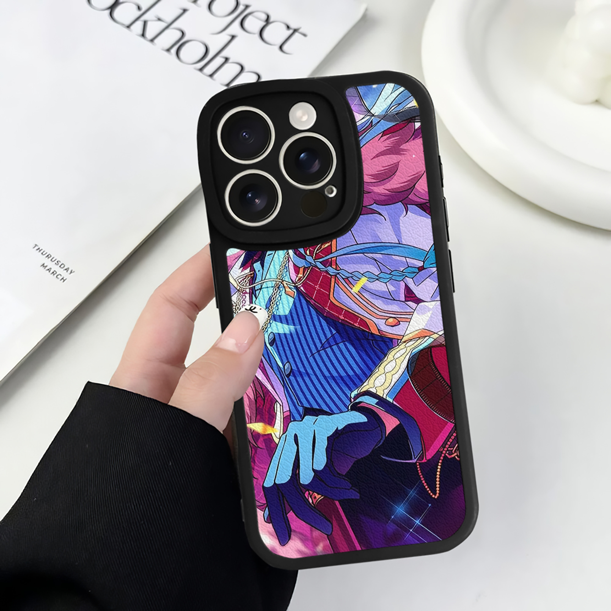 （画像用） あんさんぶるスターズ! Ensemble Stars 【iPhone 16シリーズ対応】シリコンスマホケース（レザー調） 材質：シリコン